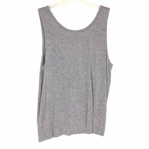 Nuoxi Heather Gray Twist Back Tank